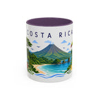 Costa Rica Coffee Mug | Travel Souvenir Accent Mug | Place Gift Ceramic Cup 11oz 15oz