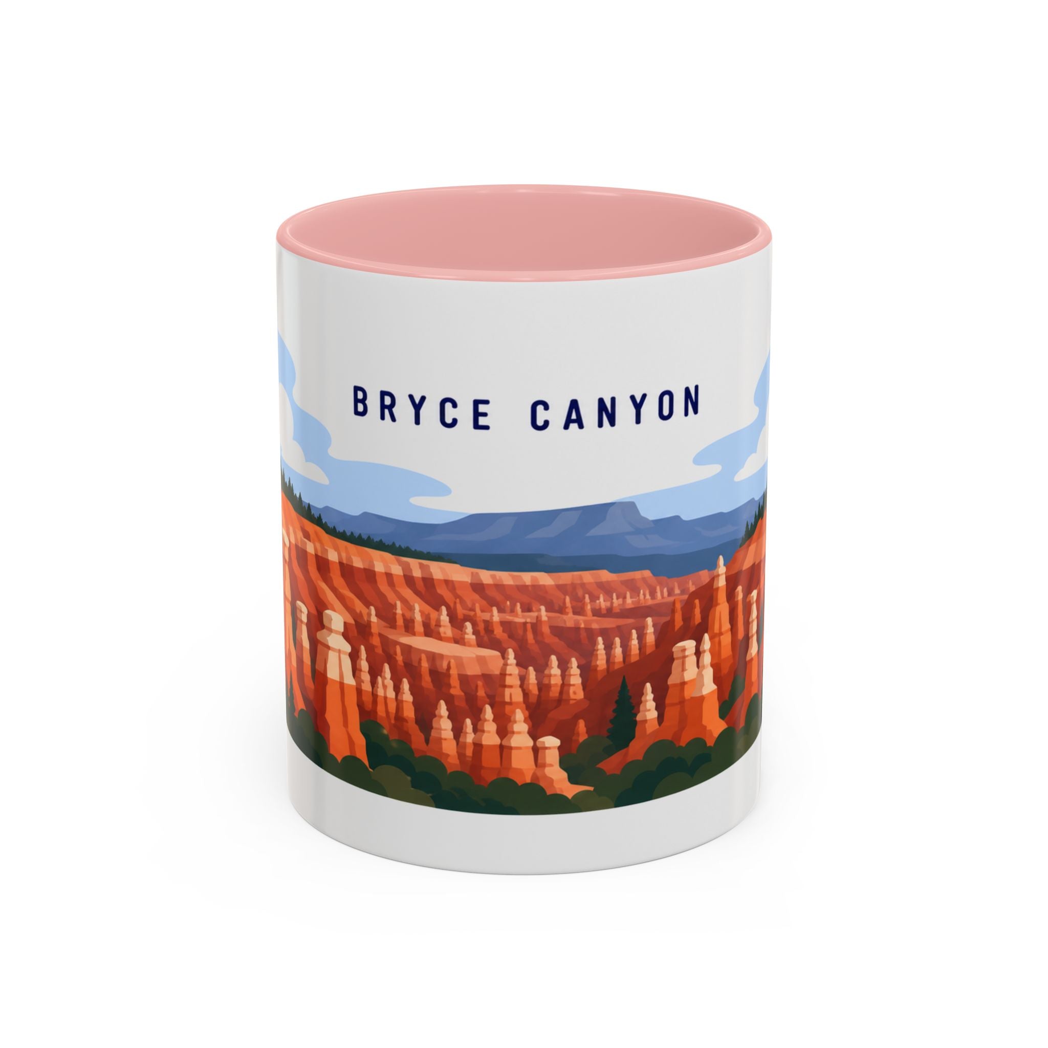 Bryce Canyon National Park Coffee Mug | Solid Color Block Park Souvenir | 11oz 15oz Accent Mug