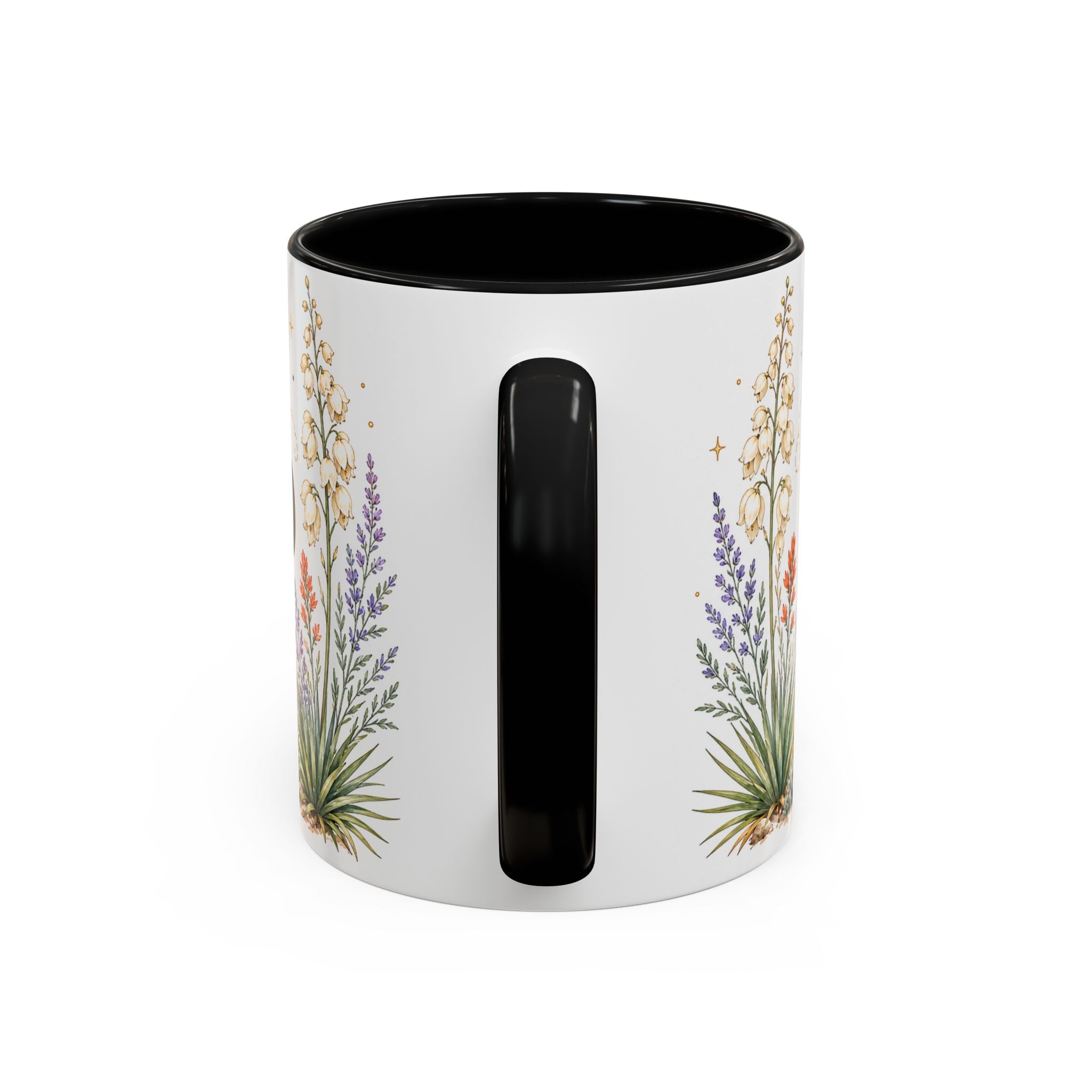 New Mexico State Map Mug | Desert Scenery, Yucca Flower Accent Coffee Cup