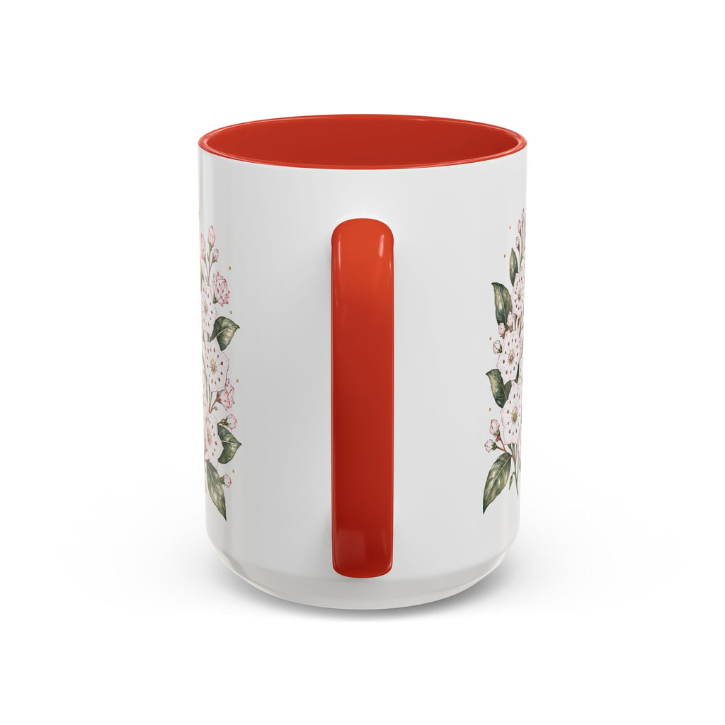 Connecticut State Map Mug | Botanical Accent Coffee Cup (11oz 15oz)