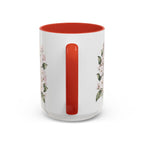 Connecticut State Map Mug | Botanical Accent Coffee Cup (11oz 15oz)