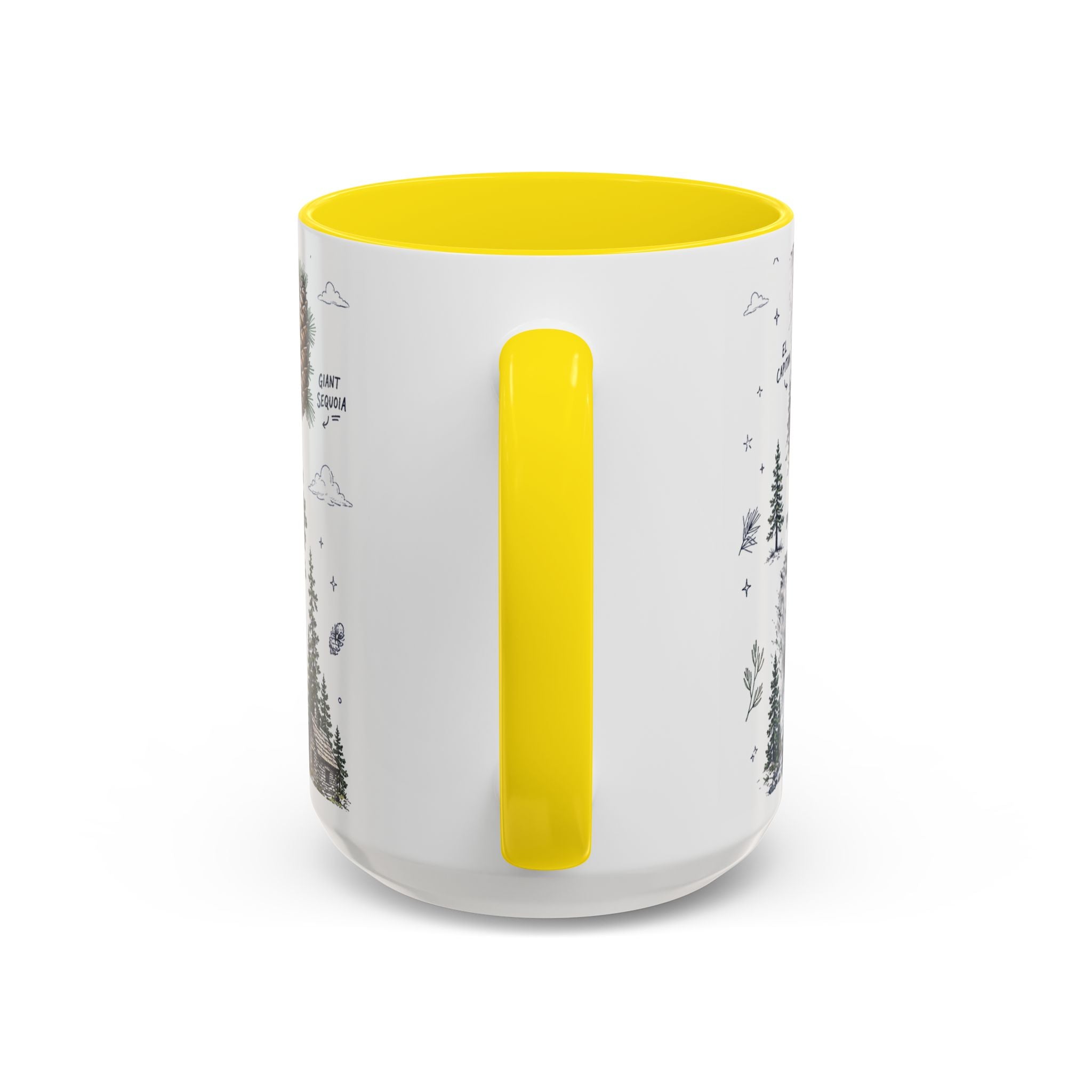 Yosemite National Park Coffee Mug | Hiking Camping Nature Gift | Accent Color Ceramic 11oz 15oz