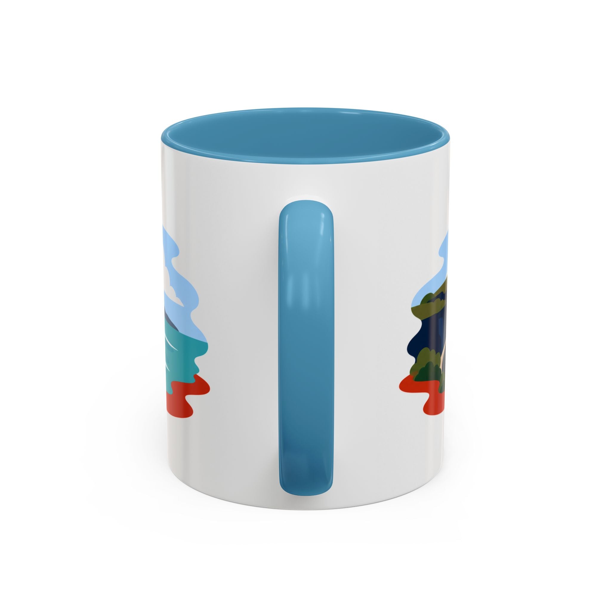 Great Ocean Road Coffee Mug | Travel Destination Souvenir Gift | Accent Color Ceramic 11oz 15oz