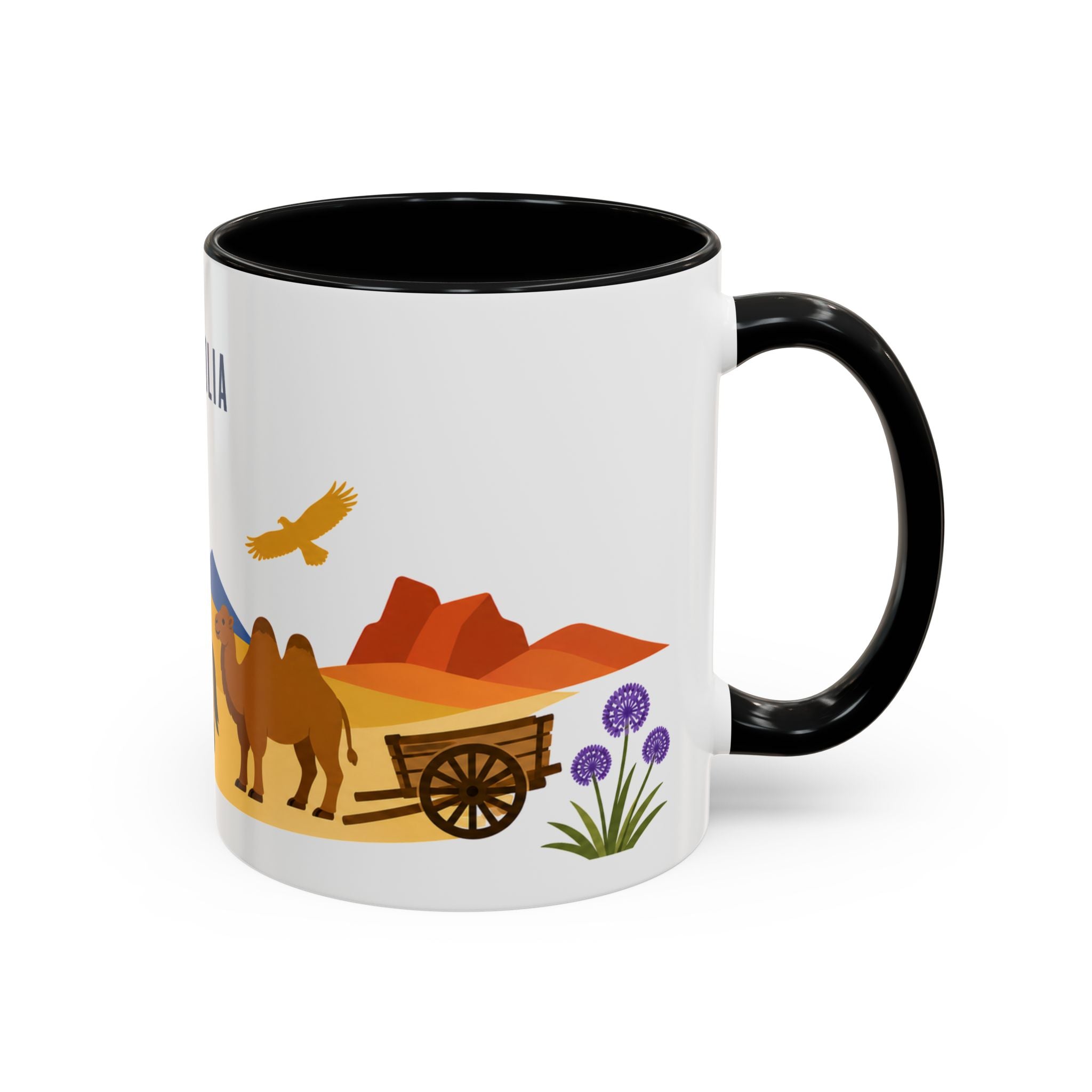 Mongolia Coffee Mug | Travel Souvenir Accent Mug | Country Gift Ceramic Cup 11oz 15oz