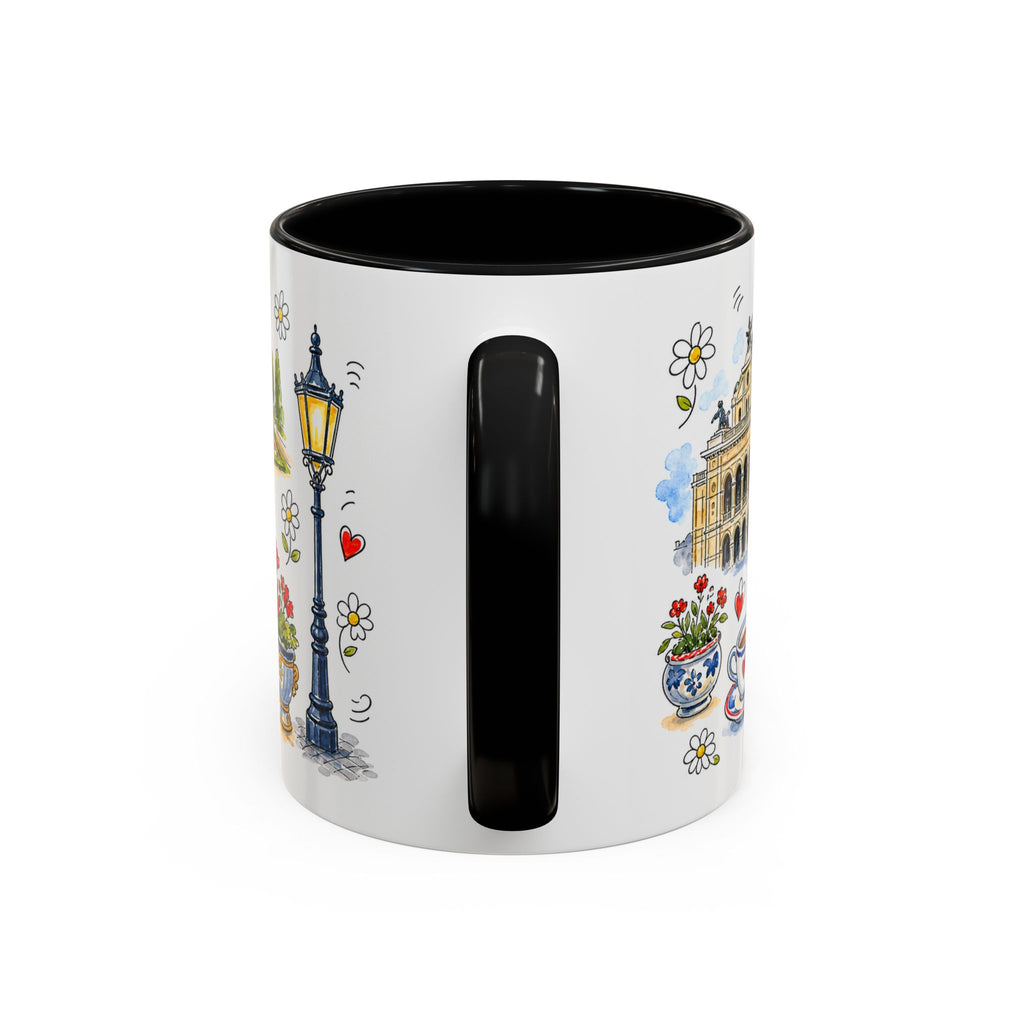 Vienna Travel Mug | European City Souvenir Accent Coffee Mug | 11oz 15oz Ceramic Cup