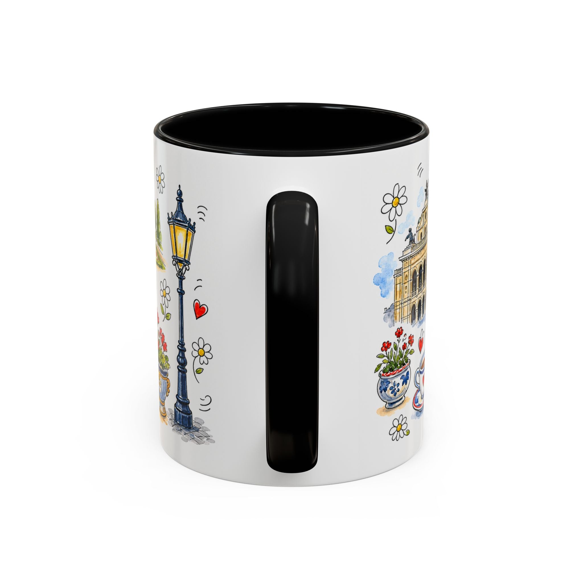 Vienna Travel Mug | European City Souvenir Accent Coffee Mug | 11oz 15oz Ceramic Cup