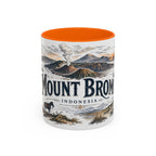 Mount Bromo Mug, Indonesia Travel Souvenir, Bucket List Gift, Accent Ceramic Coffee Mug 11oz 15oz