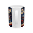 USA Soccer Spirit Coffee Mug | Soccer Fan Gift | Ceramic 11oz 15oz Match Day Cup