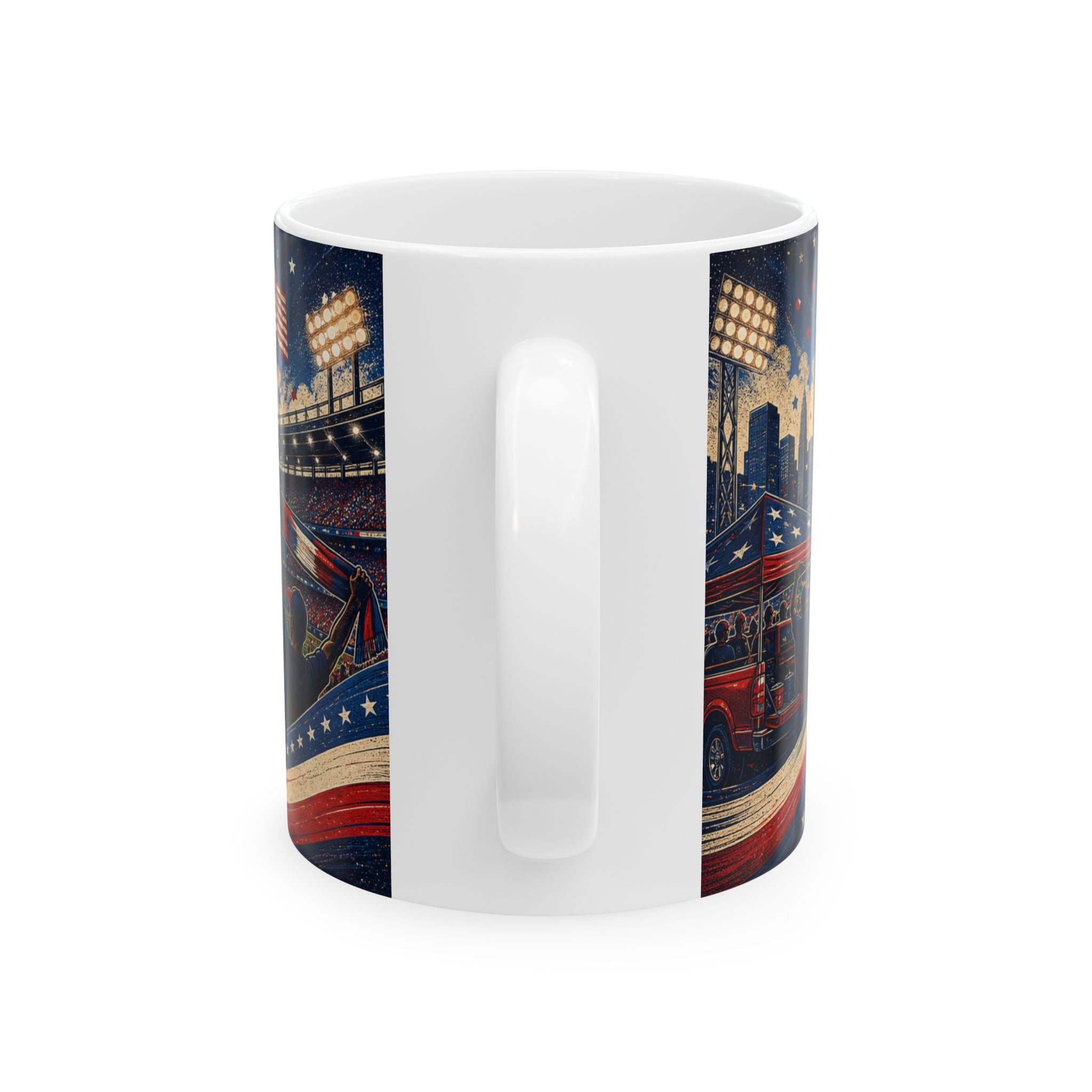 USA Soccer Spirit Coffee Mug | Soccer Fan Gift | Ceramic 11oz 15oz Match Day Cup
