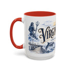 Virginia Beach Coffee Mug | United States Travel Souvenir | Vintage Illustrated City Gift | 11 oz 15 oz Accent Mug