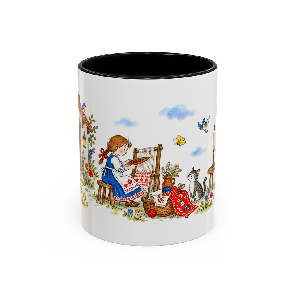 Spindle Shuttle and Needle Mug | Storybook Fairy Tale Accent Coffee Mug | EveryLegend