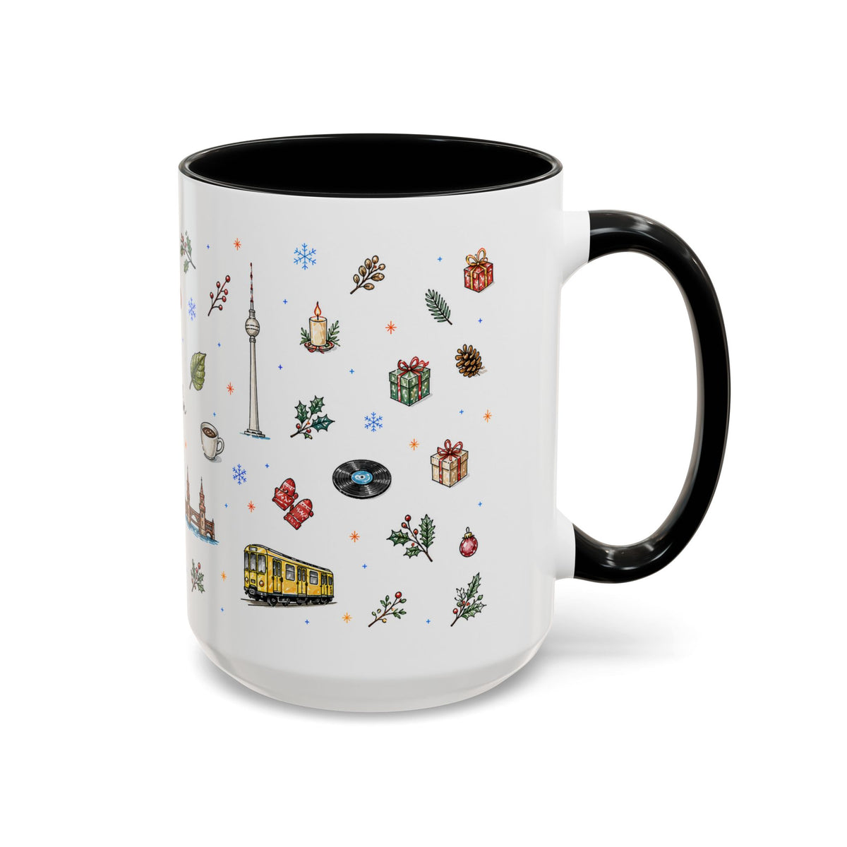 Berlin Christmas Mug | Watercolor City Souvenir, Travel Gift (11oz/15oz)