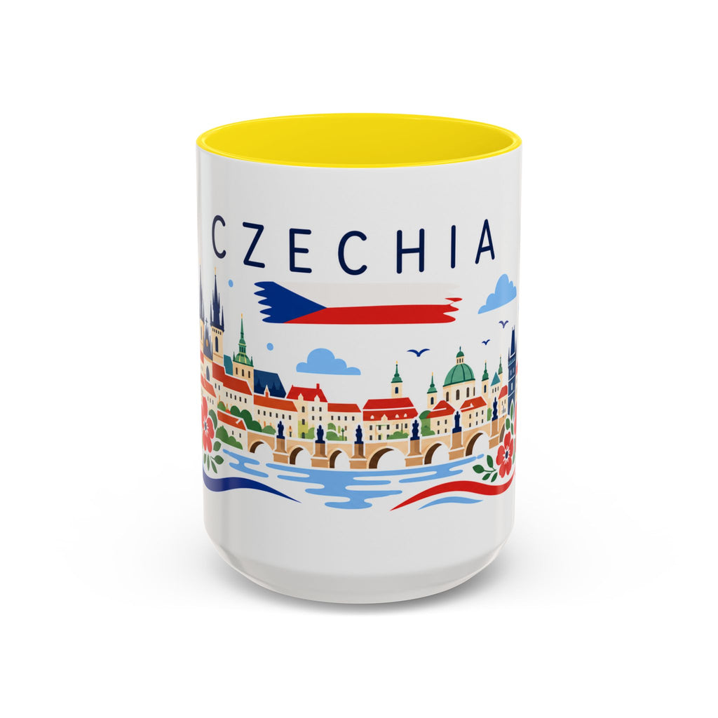 Czechia Coffee Mug | Travel Souvenir Accent Mug | Country Gift Ceramic Cup 11oz 15oz