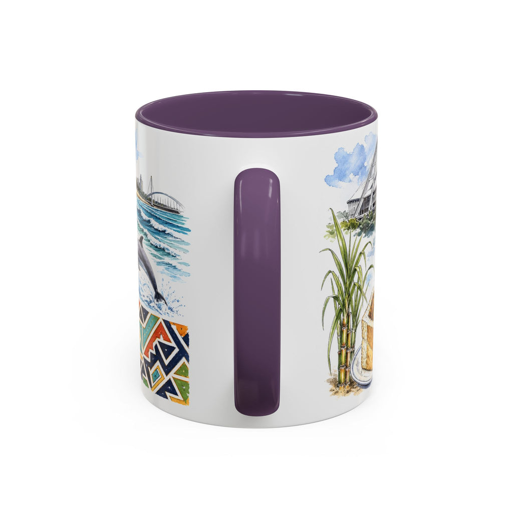 Durban Coffee Mug | South Africa Travel Souvenir | Vintage Illustrated City Gift | 11 oz 15 oz Accent Mug