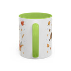 Thanksgiving Turkey Mug | Friendly Woodland Watercolor Gift | Autumn Accent Cup 11oz 15oz