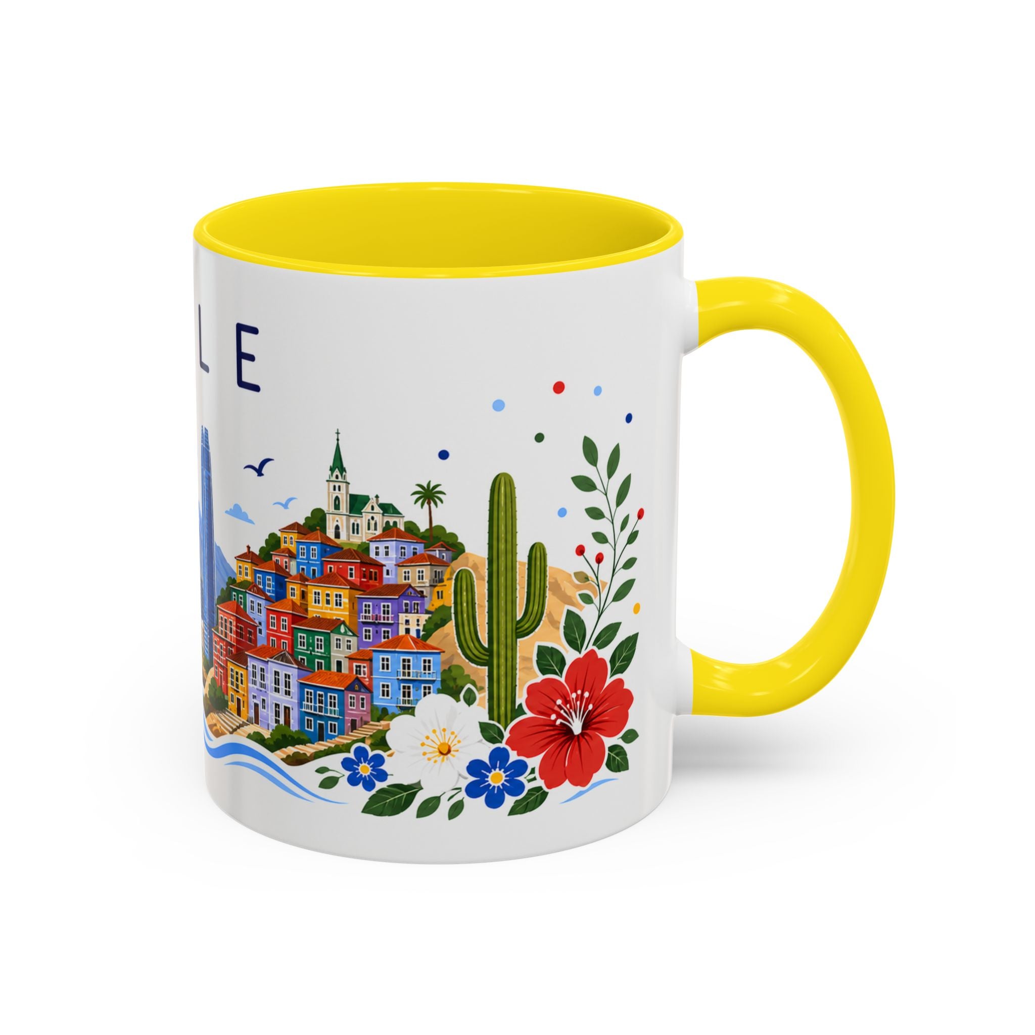 Chile Coffee Mug | Travel Souvenir Accent Mug | Place Gift Ceramic Cup 11oz 15oz
