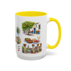 Seville Illustrated Travel Mug | City Souvenir Accent Coffee Mug | 11oz 15oz Ceramic Cup