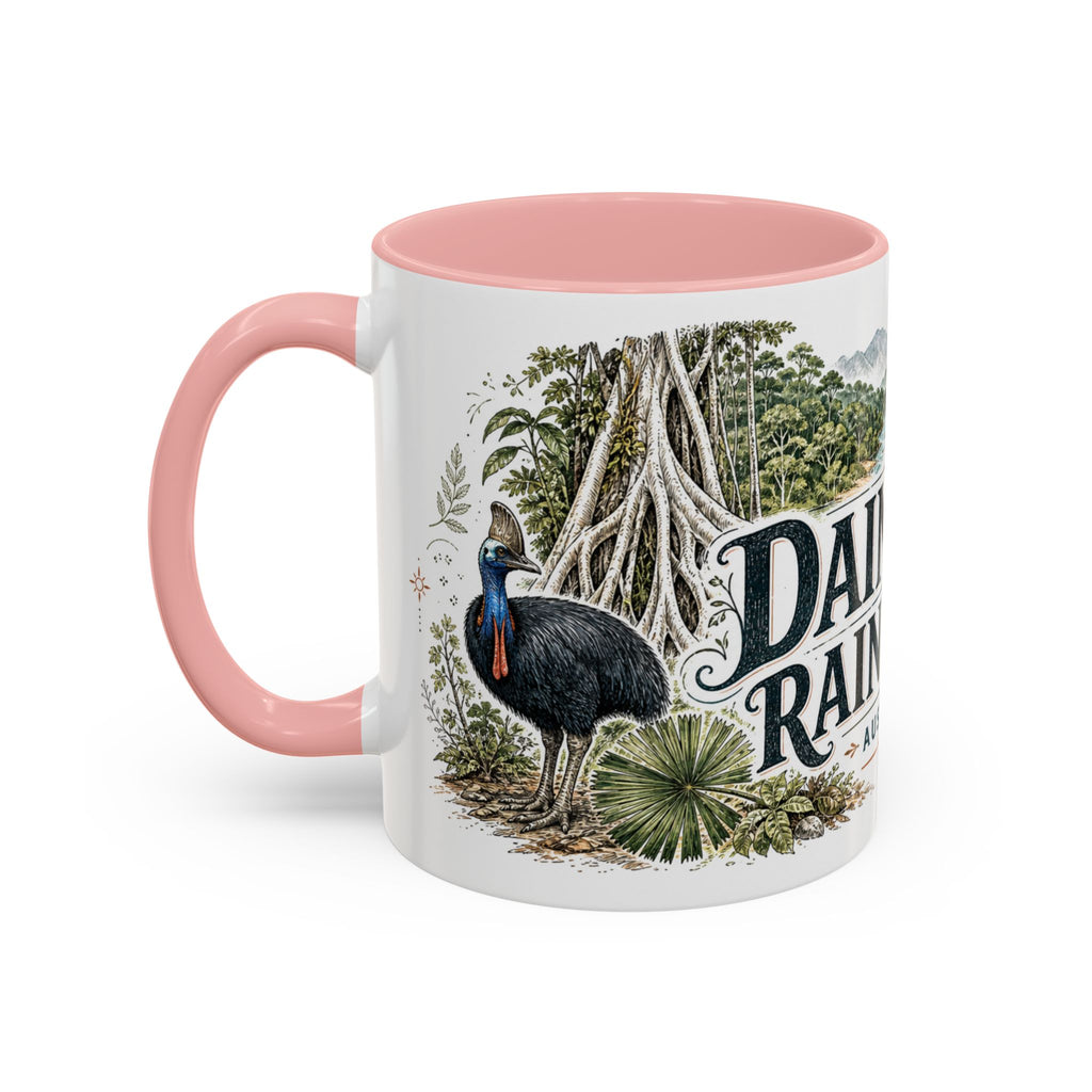 Daintree Rainforest Mug, Australia Travel Souvenir, Bucket List Gift, Accent Ceramic Coffee Mug 11oz 15oz