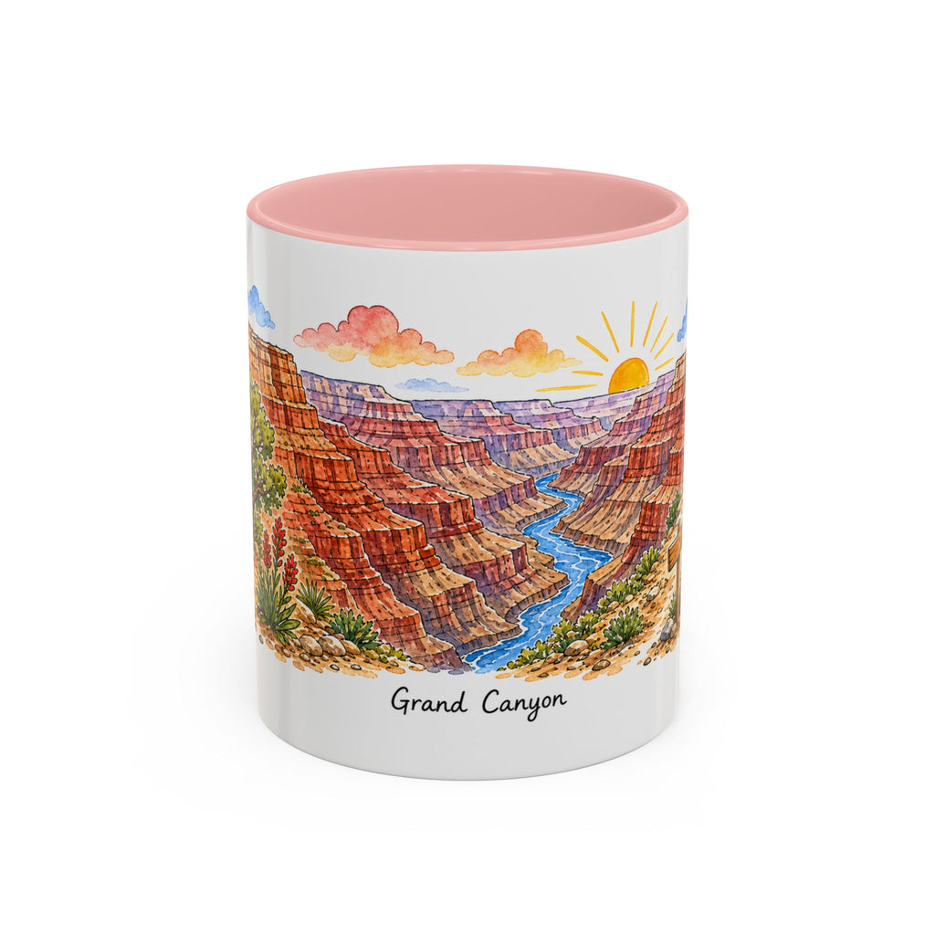 Grand Canyon National Park Mug | US Travel Souvenir Accent Coffee Mug | 11oz 15oz Ceramic Cup