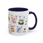 Kyoto Coffee Mug | Postage Stamp Collage Mug | Travel Souvenir Accent Cup 11oz 15oz