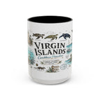 Virgin Islands National Park Coffee Mug | Caribbean Beach Snorkeling Reef Gift | Accent Color Ceramic 11oz 15oz