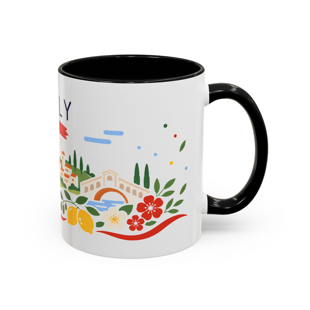Italy Coffee Mug | Travel Souvenir Accent Mug | Country Gift Ceramic Cup 11oz 15oz