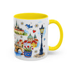 Prague Travel Mug | European City Souvenir Accent Coffee Mug | 11oz 15oz Ceramic Cup