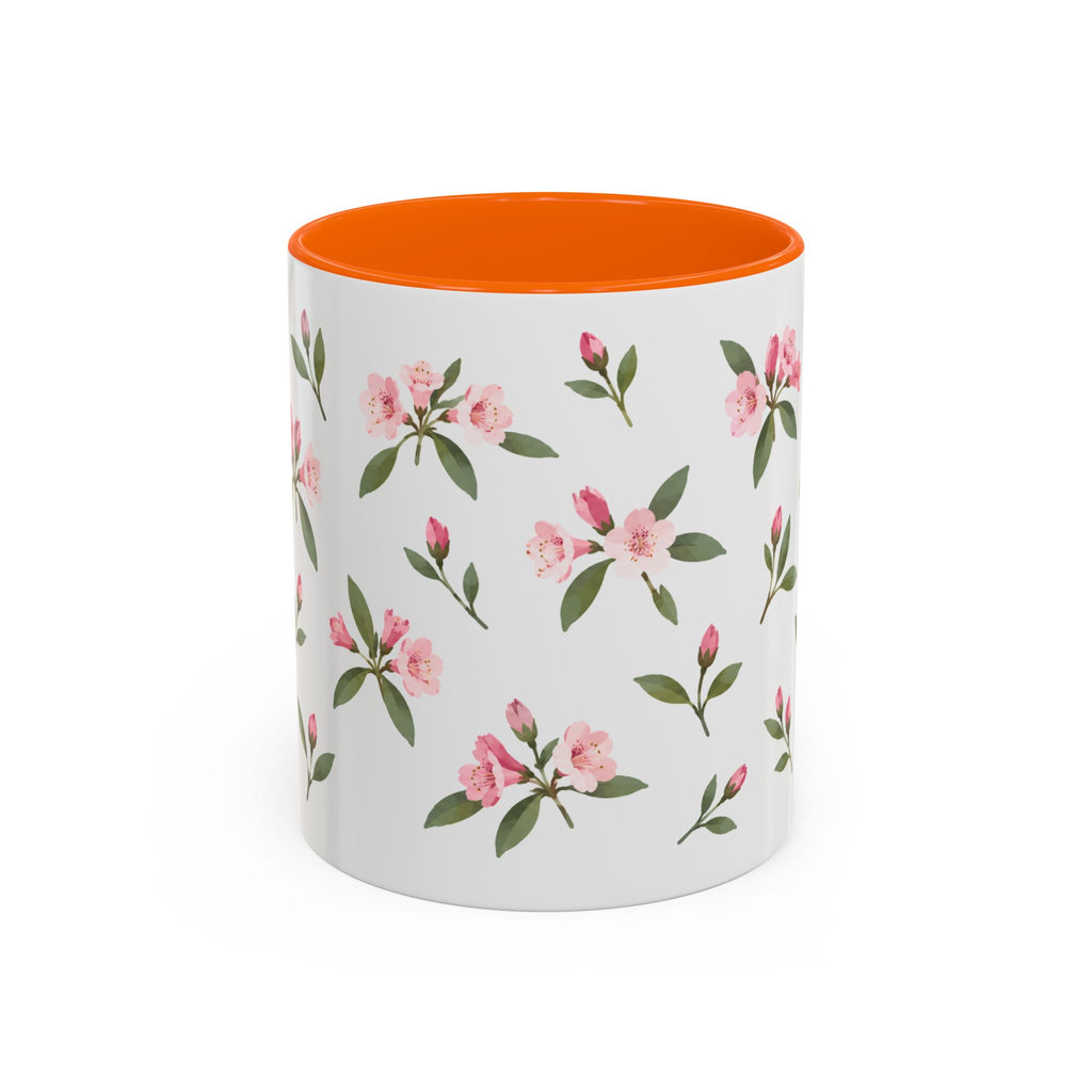 Washington Coast rhododendron Mug, State Flower Floral Coffee Cup, 11oz Botanical Gift