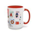 Istanbul Coffee Mug | Postage Stamp Collage Mug | Travel Souvenir Accent Cup 11oz 15oz