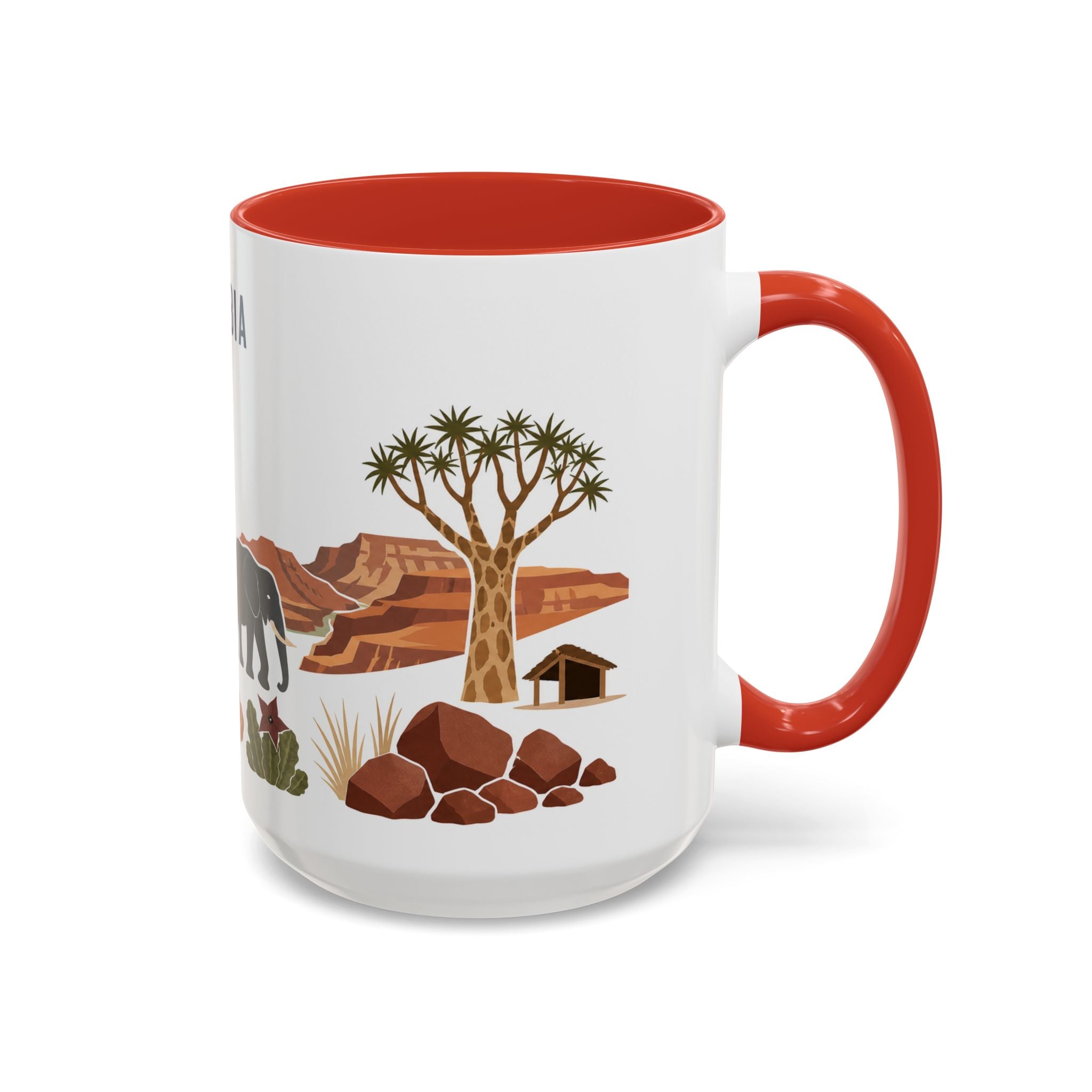 Namibia Coffee Mug | Travel Souvenir Accent Mug | Country Gift Ceramic Cup 11oz 15oz