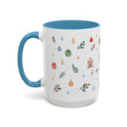 Dhaka Christmas Mug | Watercolor Travel Souvenir | Holiday Gift | Accent Ceramic Coffee Cup 11oz 15oz