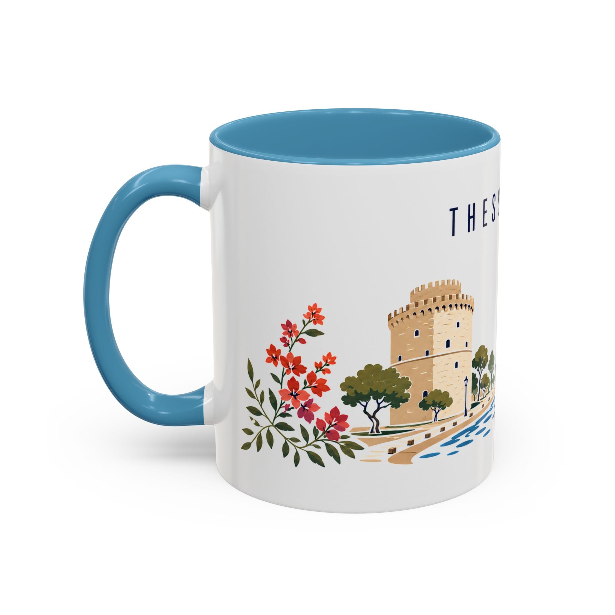 Thessaloniki Coffee Mug | Greece Travel Souvenir | Porcelain Decal City Gift | 11oz 15oz Accent Mug