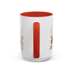 New York State Map Mug | Botanical Rose Accents, Long Distance Friendship Gift