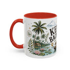 Kerala Backwaters Coffee Mug | Travel Destination Souvenir Gift | Accent Color Ceramic 11oz 15oz