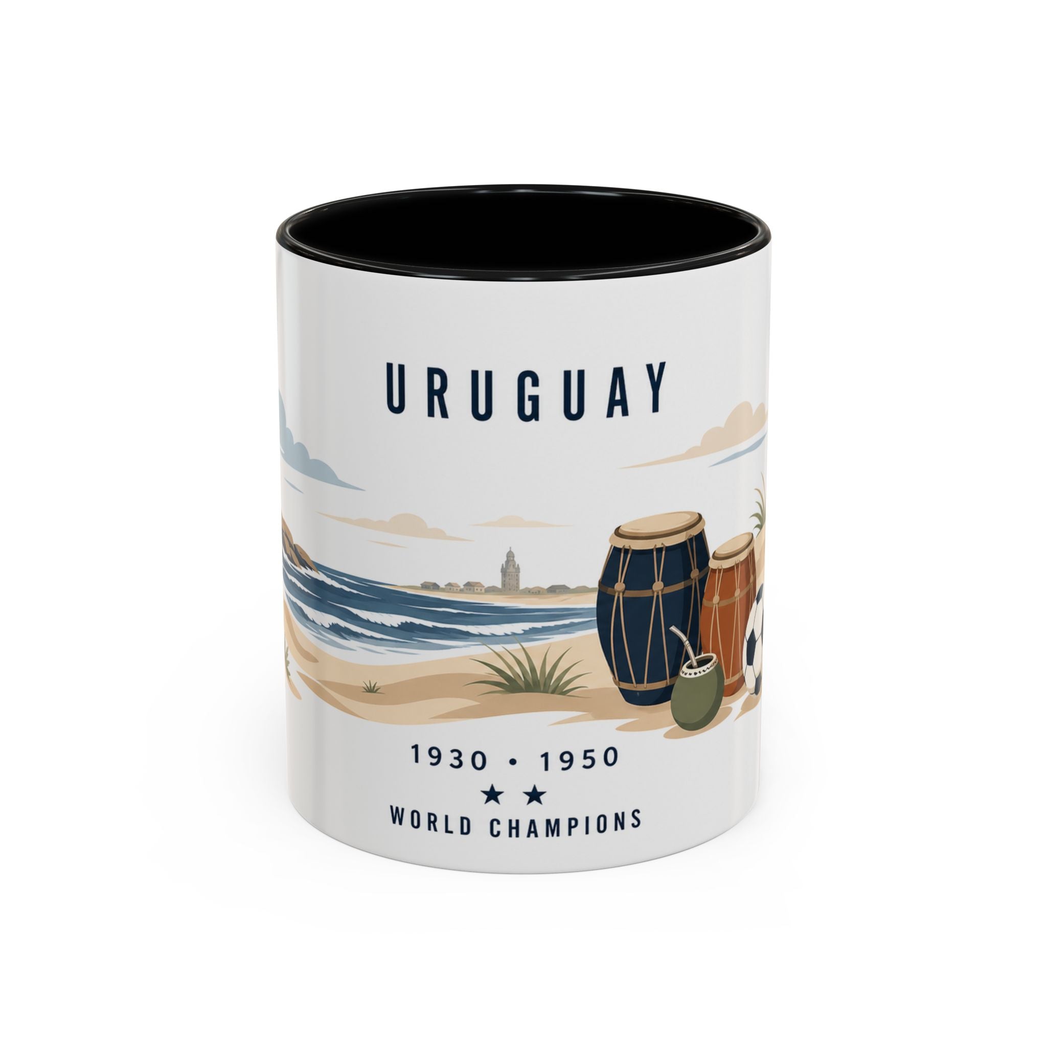 Uruguay World Champions Mug | Two Time Soccer Champion Gift | Uruguayan Football Fan Cup | 1930 1950 | 11oz 15oz Accent Mug