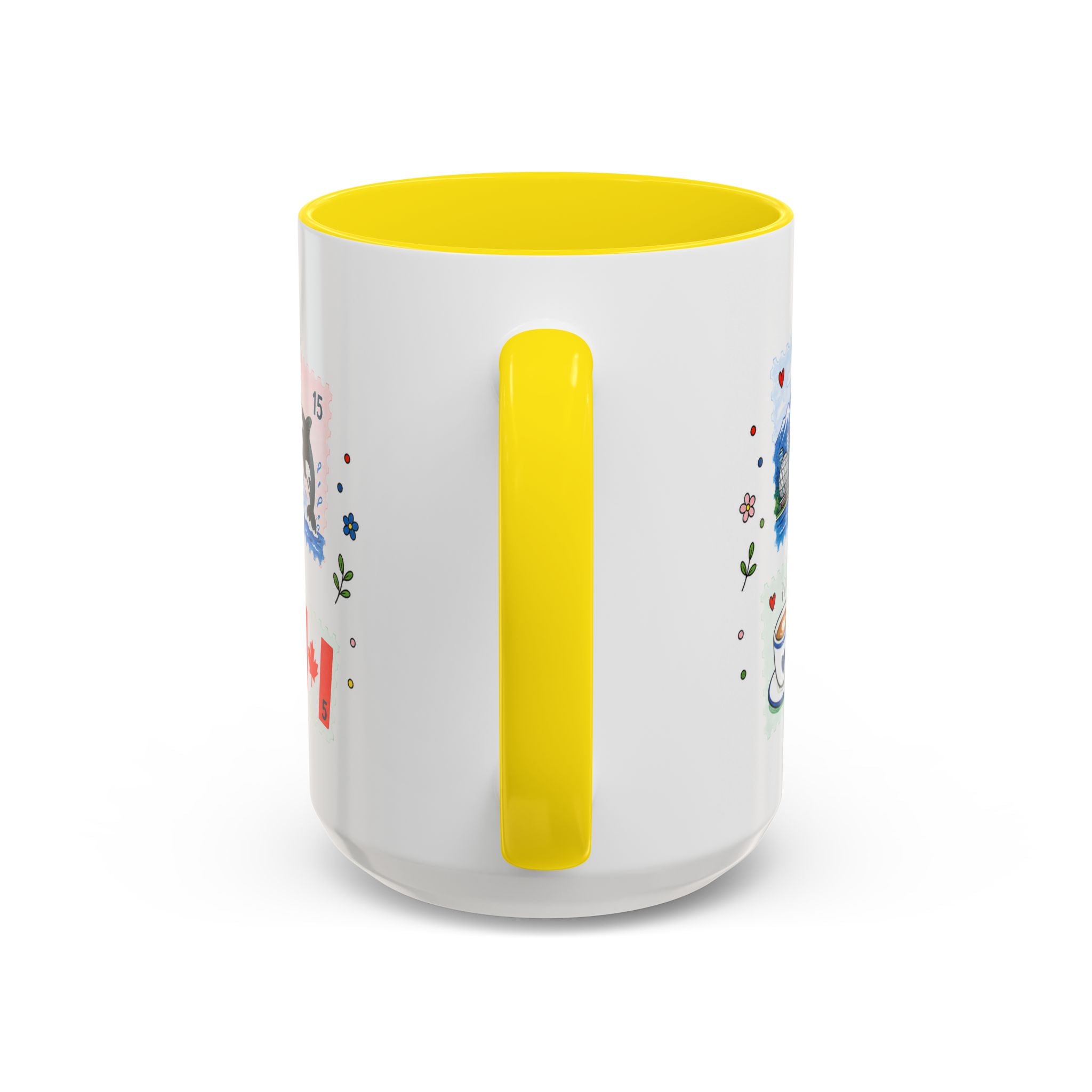 Vancouver Coffee Mug | Postage Stamp Collage Mug | Travel Souvenir Accent Cup 11oz 15oz