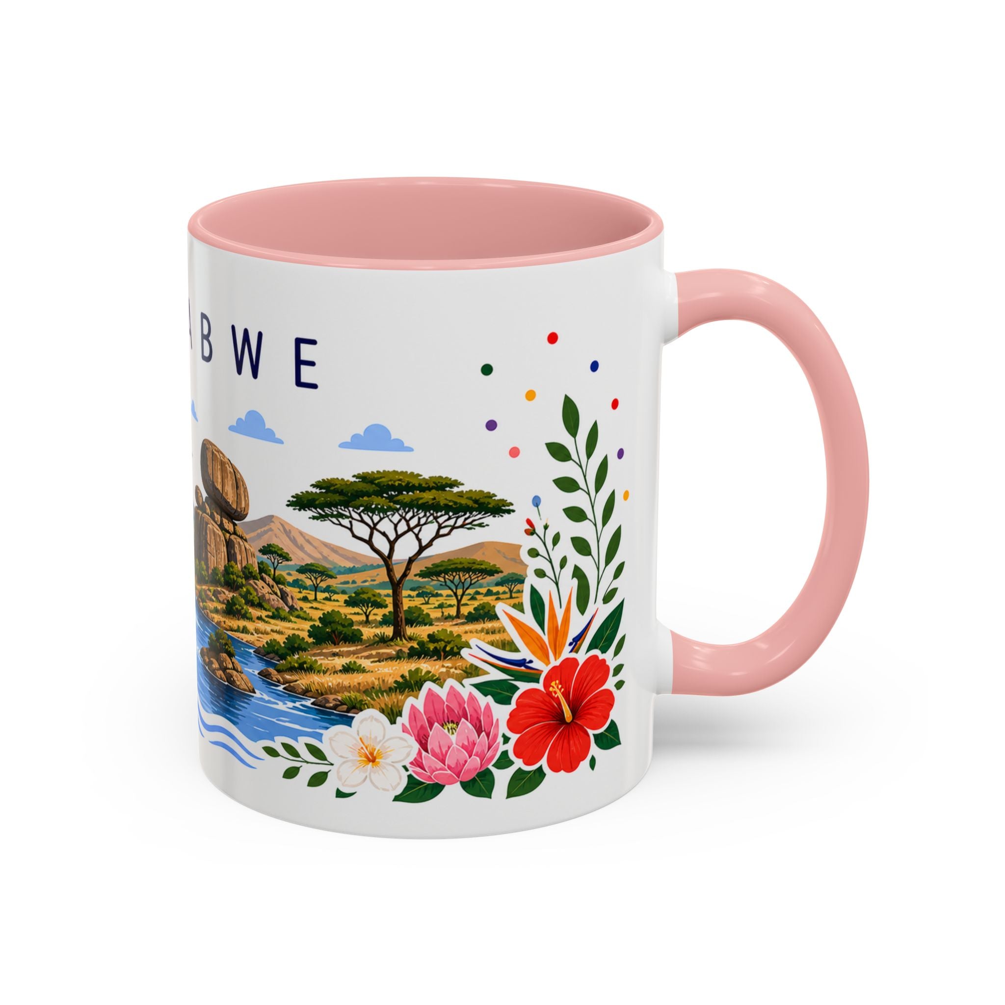 Zimbabwe Coffee Mug | Travel Souvenir Accent Mug | Place Gift Ceramic Cup 11oz 15oz