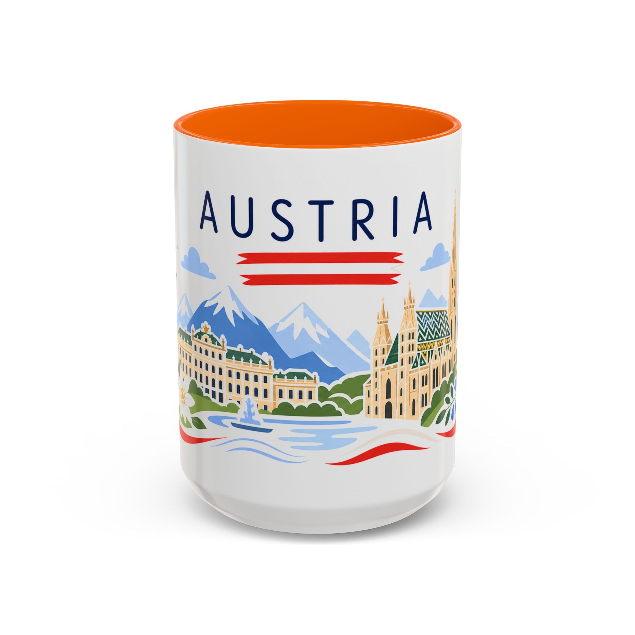 Austria Coffee Mug | Travel Souvenir Accent Mug | Country Gift Ceramic Cup 11oz 15oz