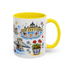 Budapest Travel Mug | European City Souvenir Accent Coffee Mug | 11oz 15oz Ceramic Cup