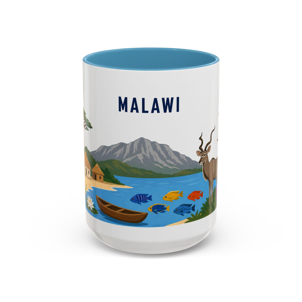 Malawi Coffee Mug | Travel Souvenir Accent Mug | Country Gift Ceramic Cup 11oz 15oz