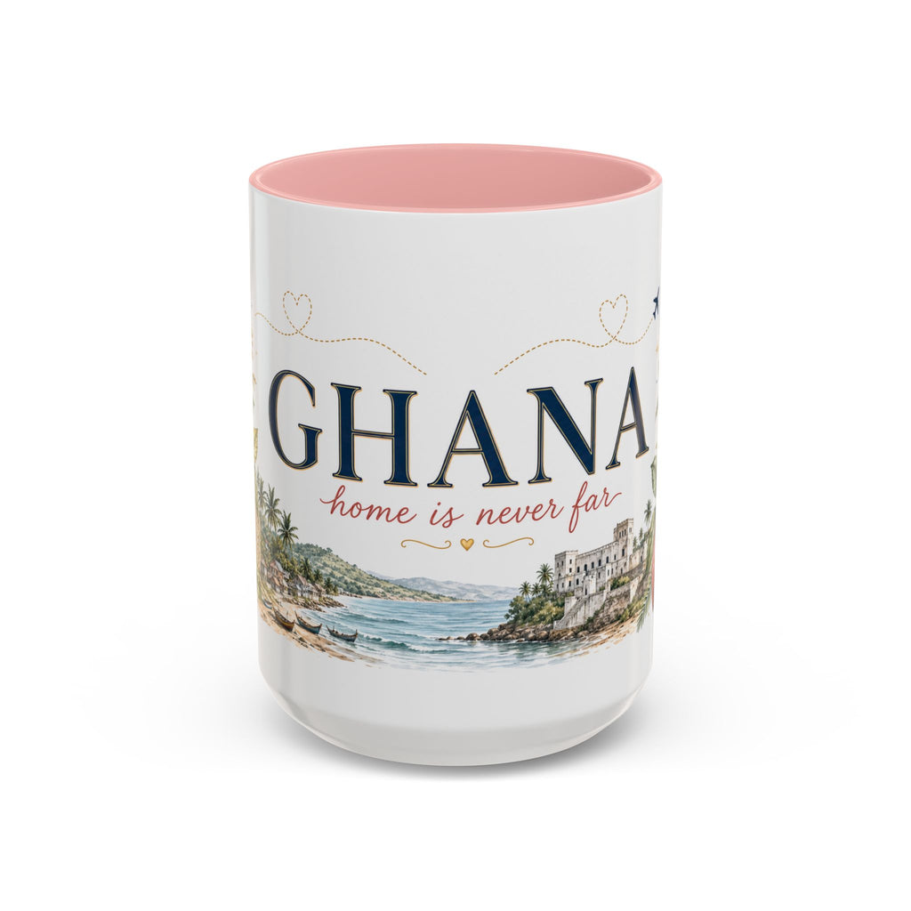 Ghana Home Country Mug | Moving Away Gift | Long Distance Friendship | 11 oz 15 oz Accent Mug