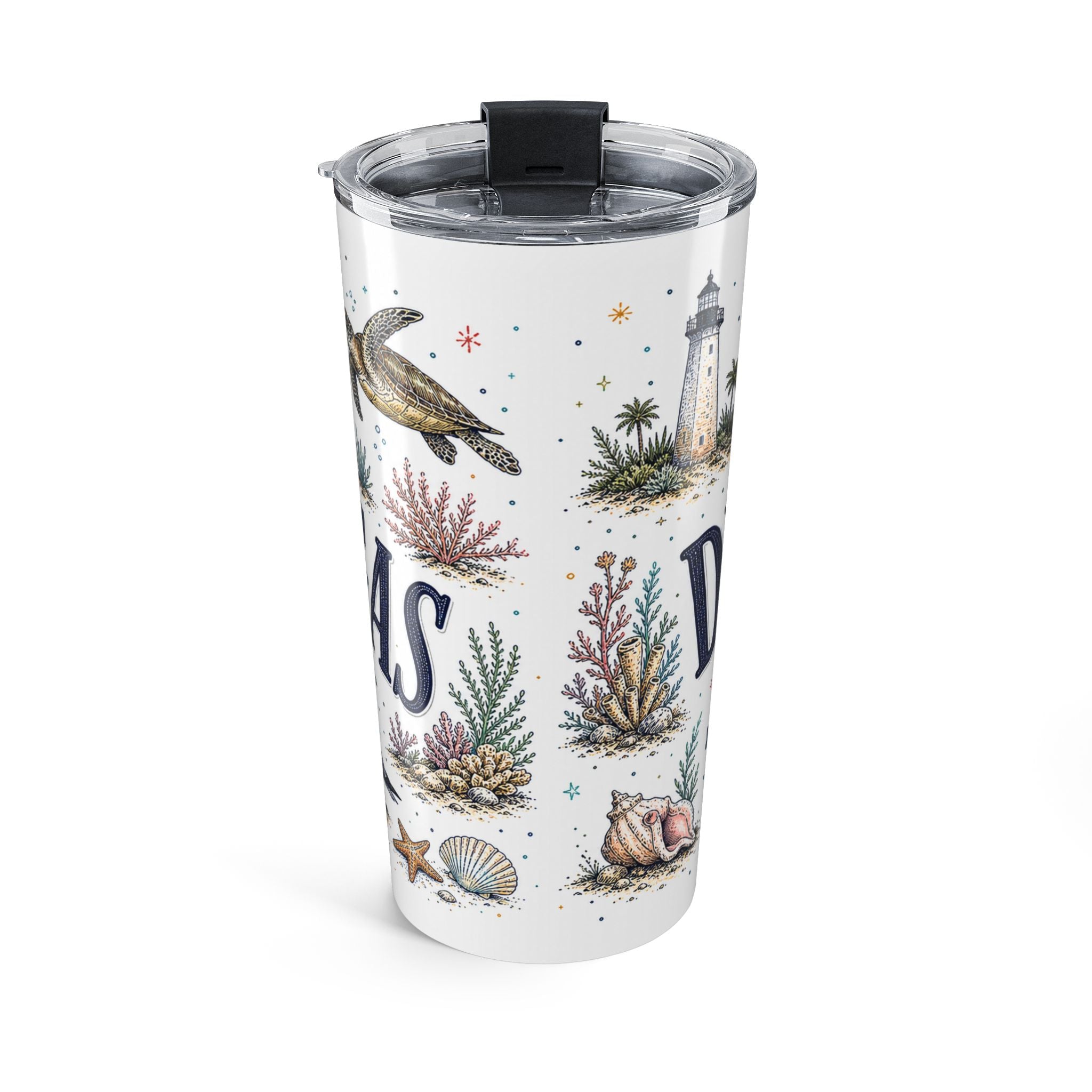 Dry Tortugas National Park 20oz Tumbler | Florida Island Fort Snorkeling Gift | Insulated Stainless Steel Travel Cup