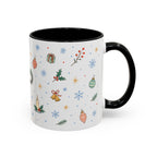 Christmas Ornament Mug | Snowflake Watercolor Holiday Gift | Accent Cup 11oz 15oz