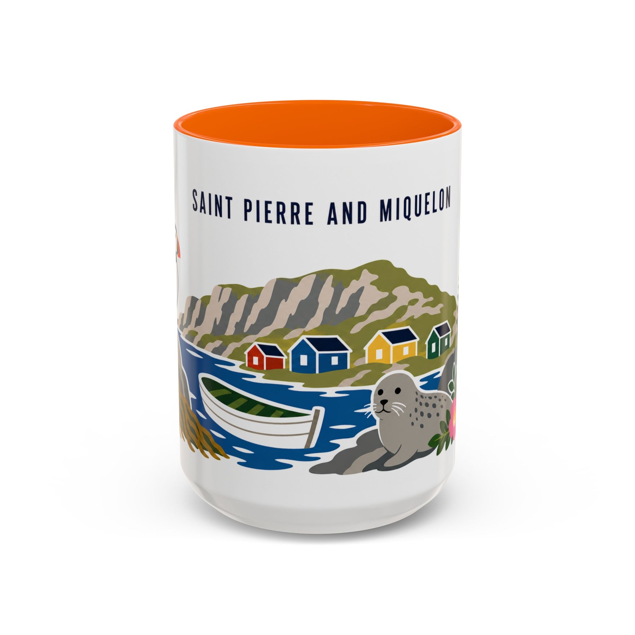 Saint Pierre and Miquelon Coffee Mug | Travel Souvenir Accent Mug | Country Gift Ceramic Cup 11oz 15oz