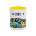 Guernsey Coffee Mug | Travel Souvenir Accent Mug | Country Gift Ceramic Cup 11oz 15oz