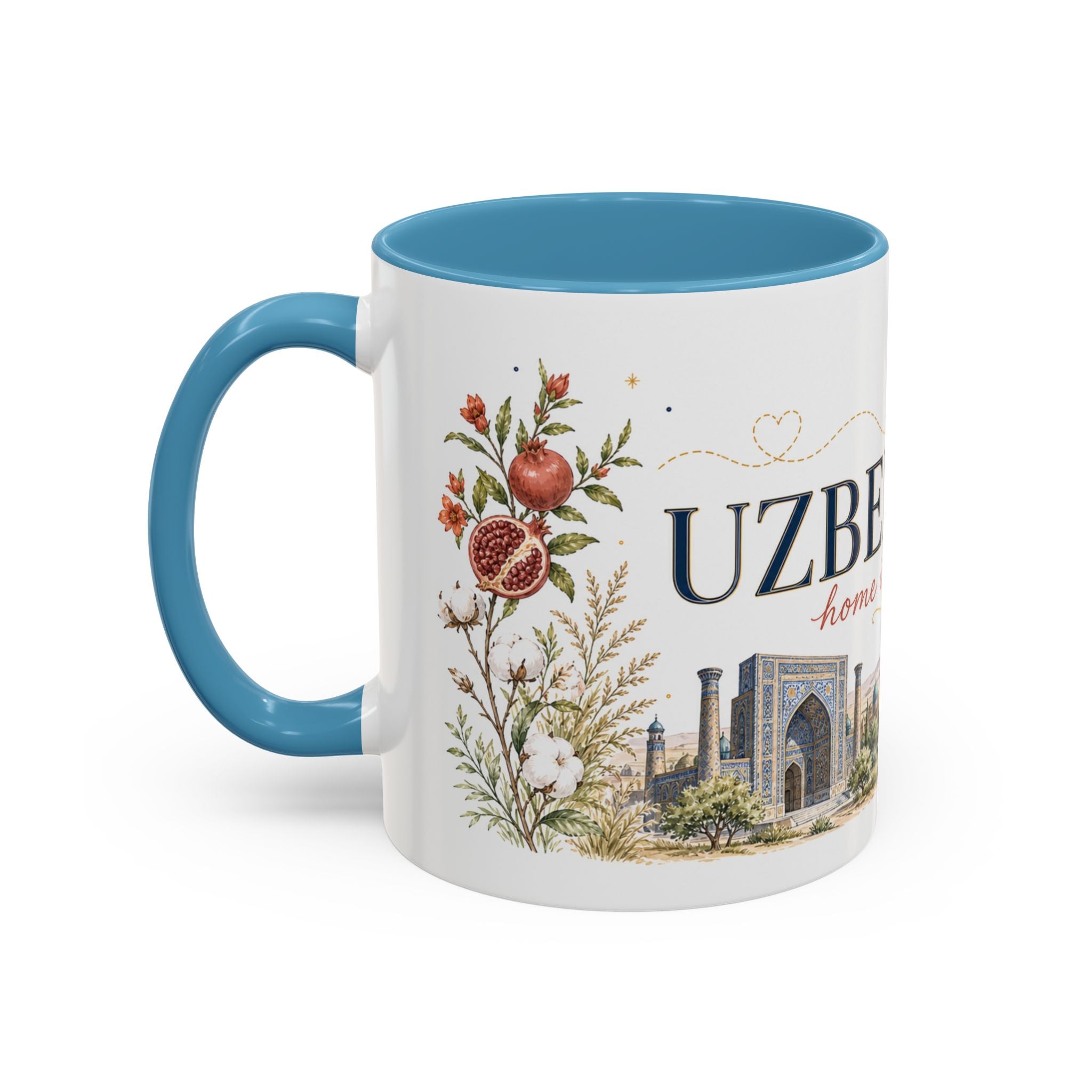 Uzbekistan Home Country Mug | Moving Away Gift | Long Distance Friendship | 11 oz 15 oz Accent Mug