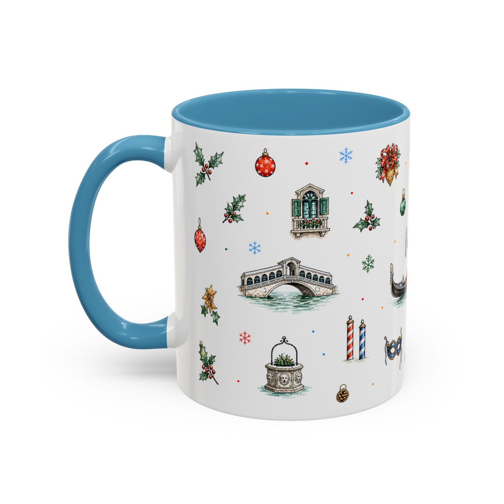 Venice Christmas Mug | Watercolor City Souvenir, Travel Memory Cup