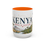 Kenya Home Country Mug | Moving Away Gift | Long Distance Friendship | 11 oz 15 oz Accent Mug