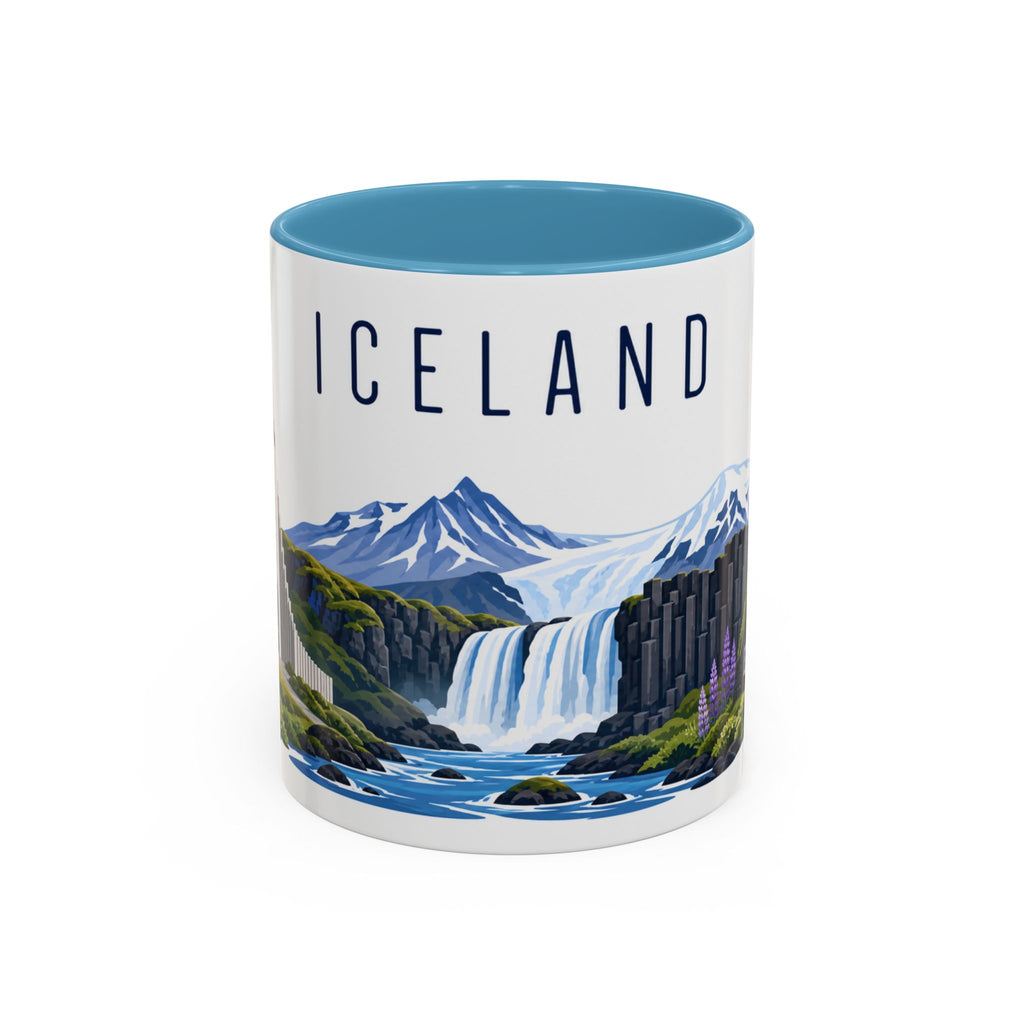 Iceland Coffee Mug | Travel Souvenir Accent Mug | Country Gift Ceramic Cup 11oz 15oz