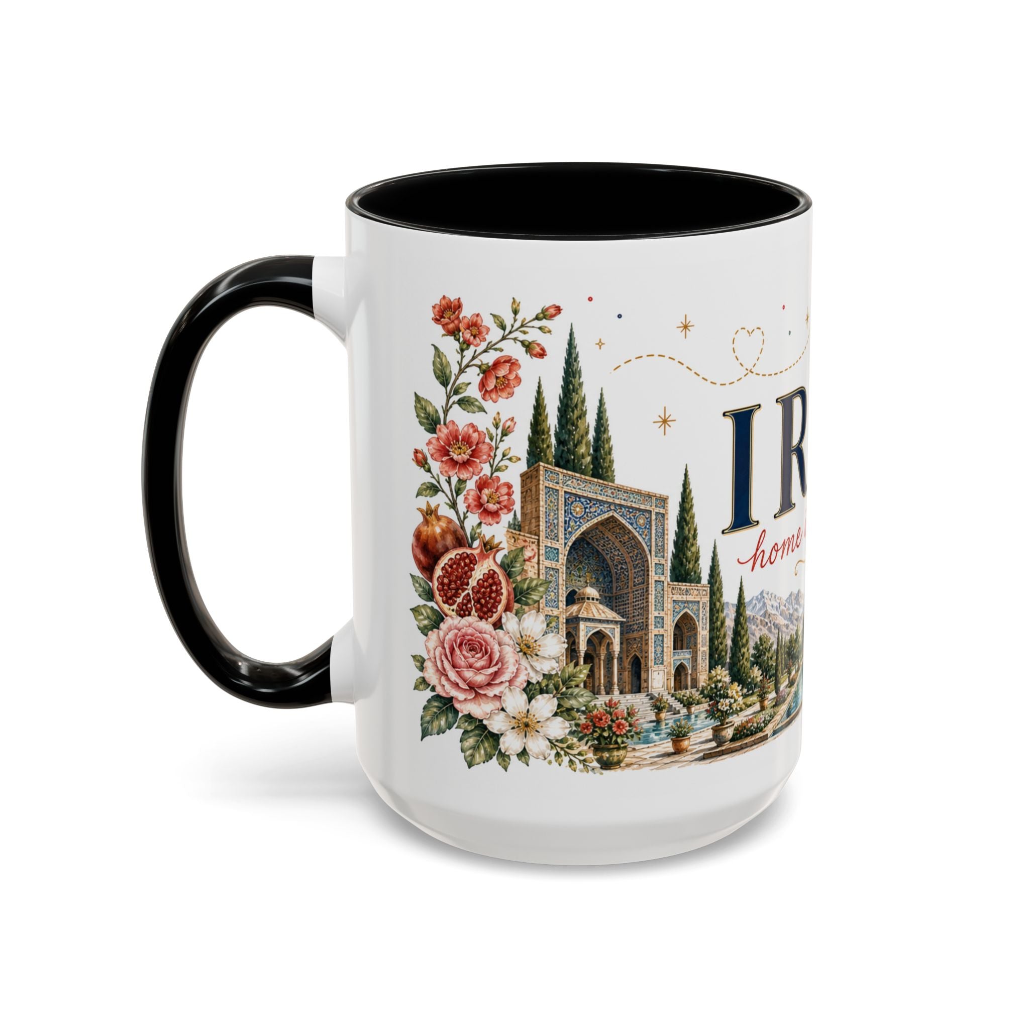 Iran Home Country Mug | Moving Away Gift | Long Distance Friendship | 11 oz 15 oz Accent Mug